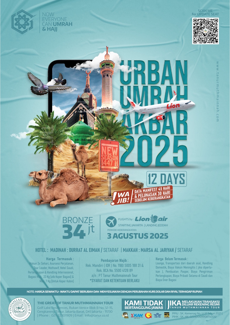 Paket Umroh 12 hari – Agustus 2025